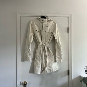 The North Face HyVent DT Long Rain Coat with Belt and Hood